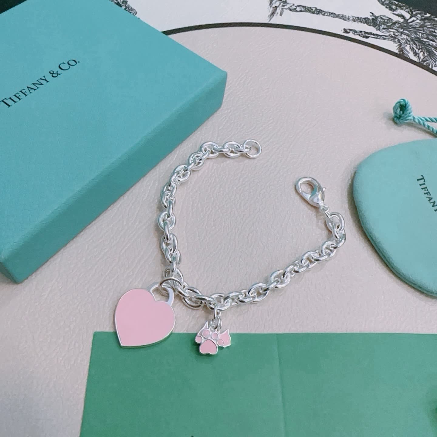 Tiffany & Co. Heart Charm Bracelet